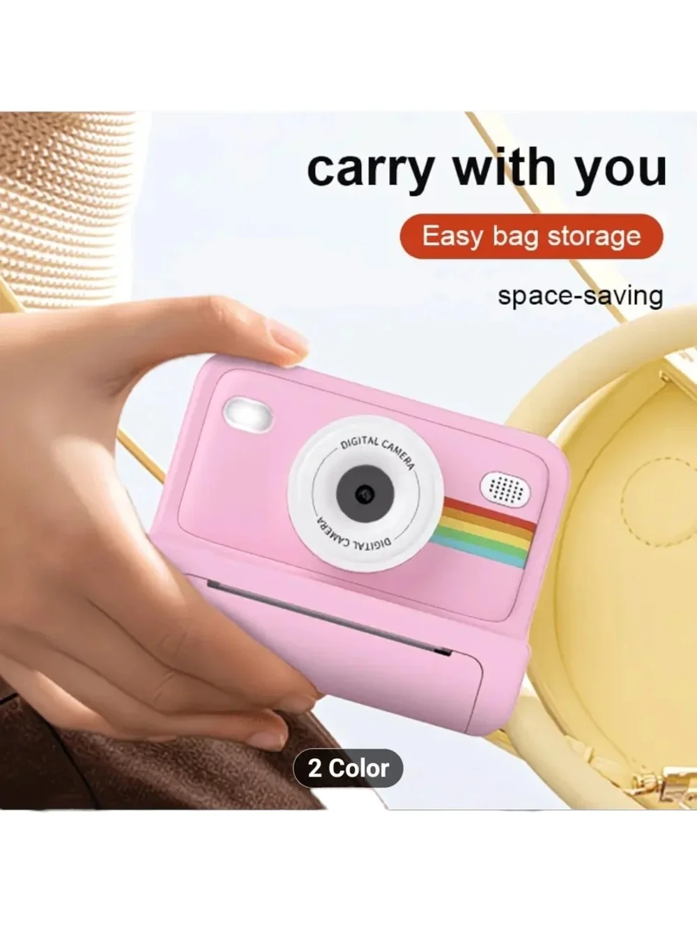 DIY Blue Instant 6X Zoom HD Video Recording Digital Camera